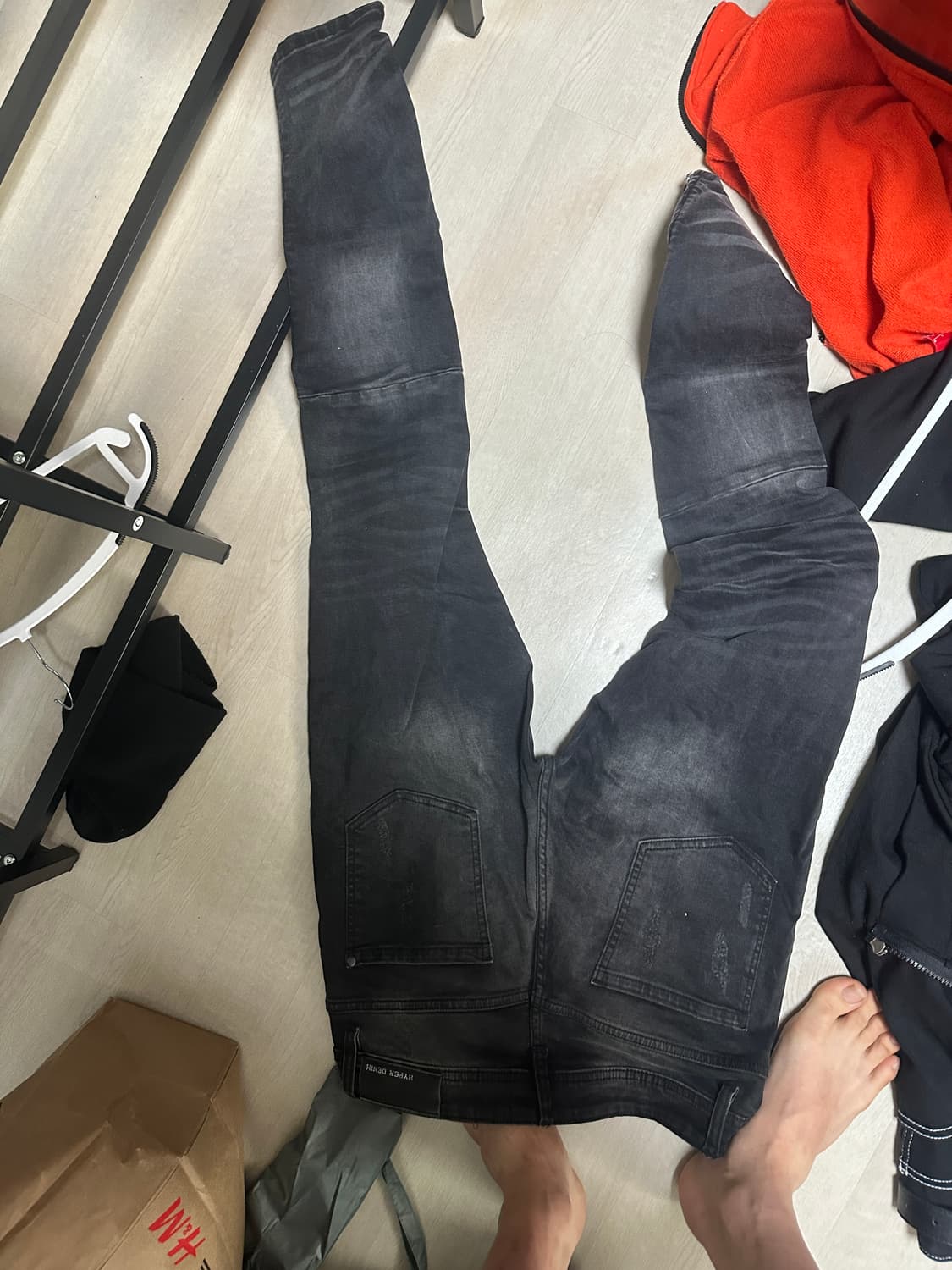 하이퍼데님 블랙 데님 32 상품이미지2