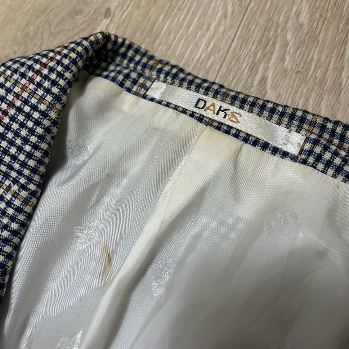 닥스 체크 블레이저 테일러드 정장자켓 [네이비/브라운] 94-165 상품이미지6