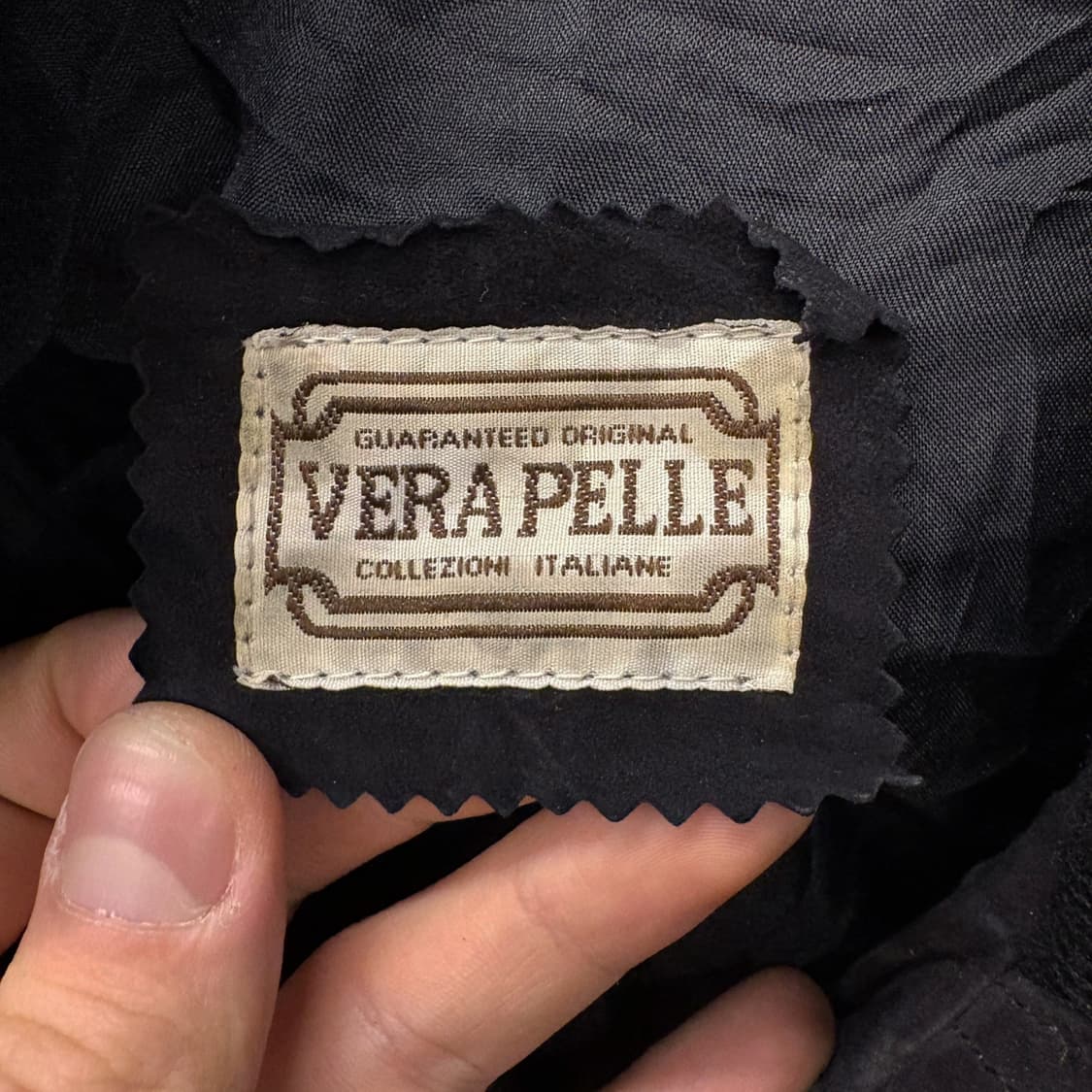 90s 베라펠레 이태리 리얼레더 스웨이드 블루종 자켓 N554 상품이미지6