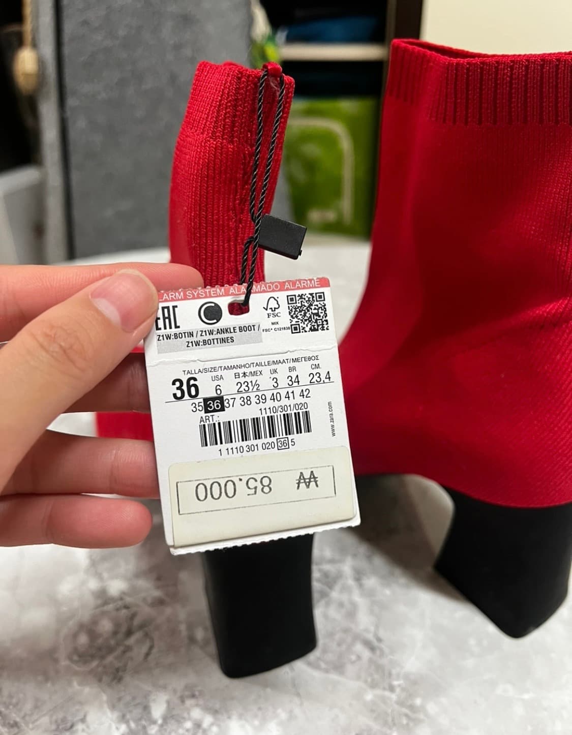 자라 레드 부츠(새상품) 상품이미지5