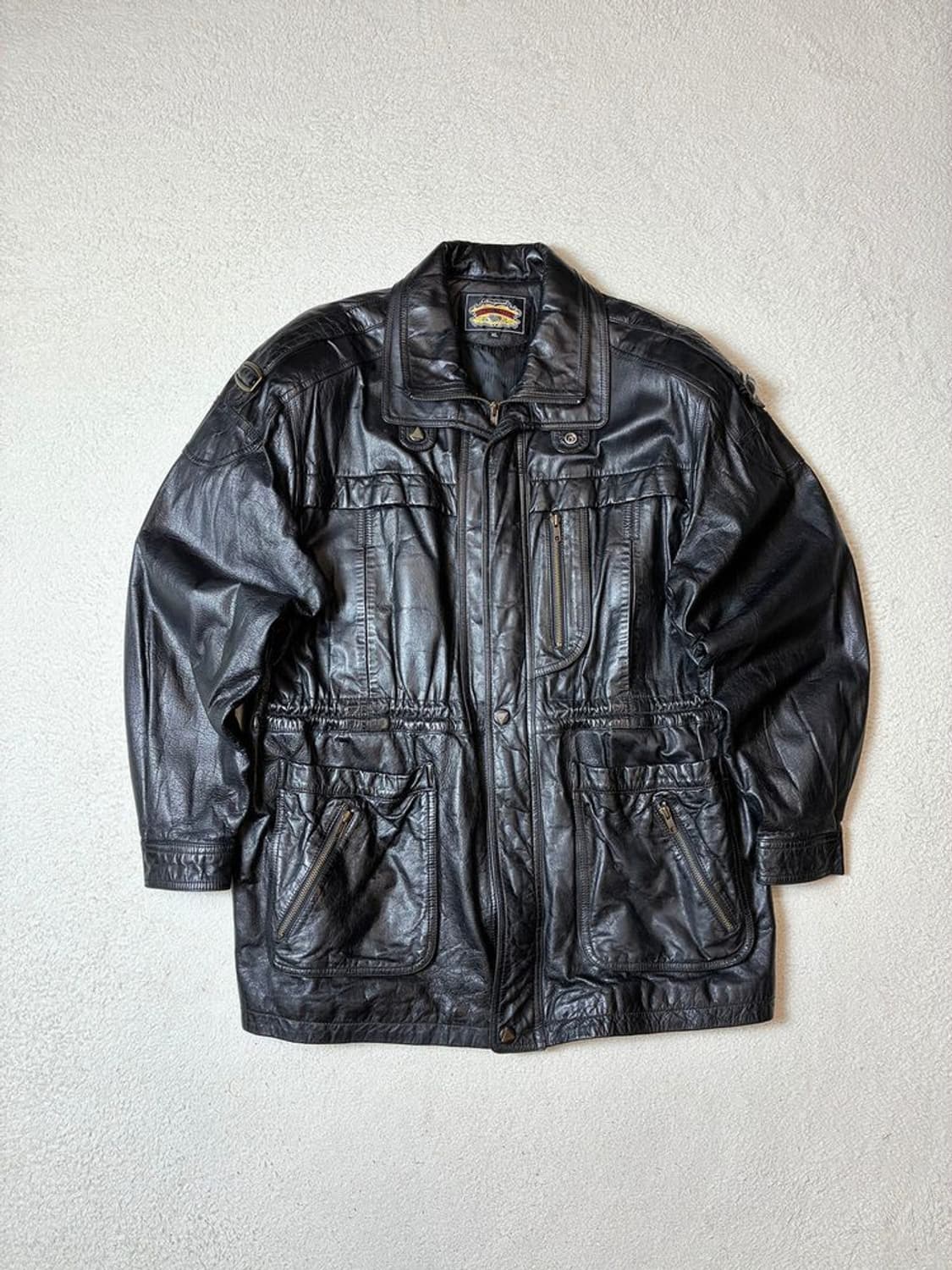 GRAND TRADE 00's 유틸리티 양가죽 헌팅 자켓 PN7667 상품이미지1