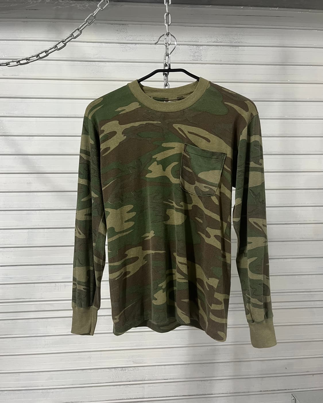 90s Woodland camo long slv (USA made) 상품이미지1