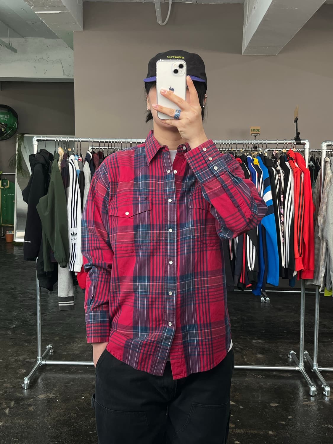 랭글러 웨스턴 체크 셔츠  상품이미지1