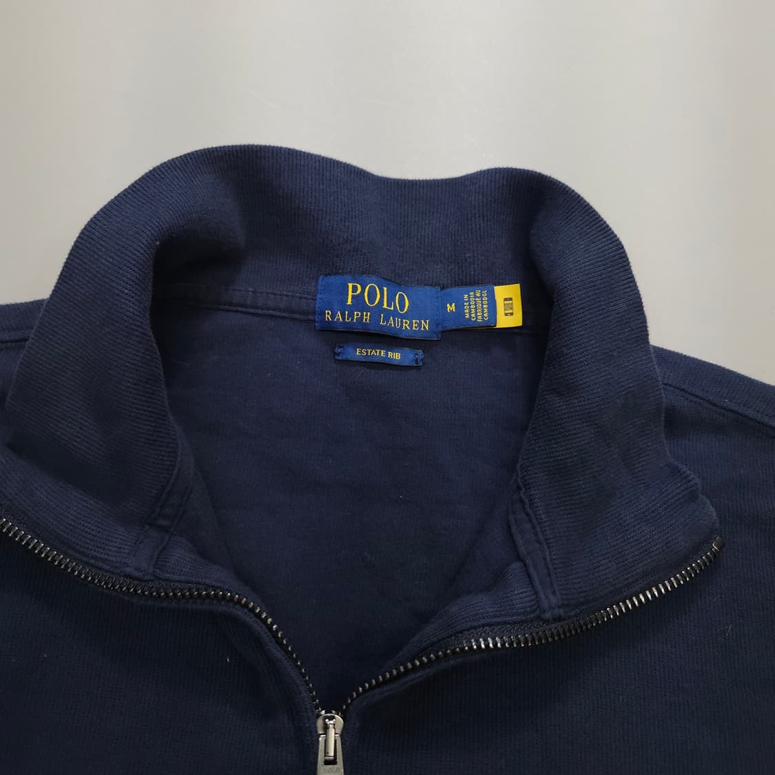 폴로 랄프로렌 신형 QR 반집업 니트 M 네이비 상품이미지4
