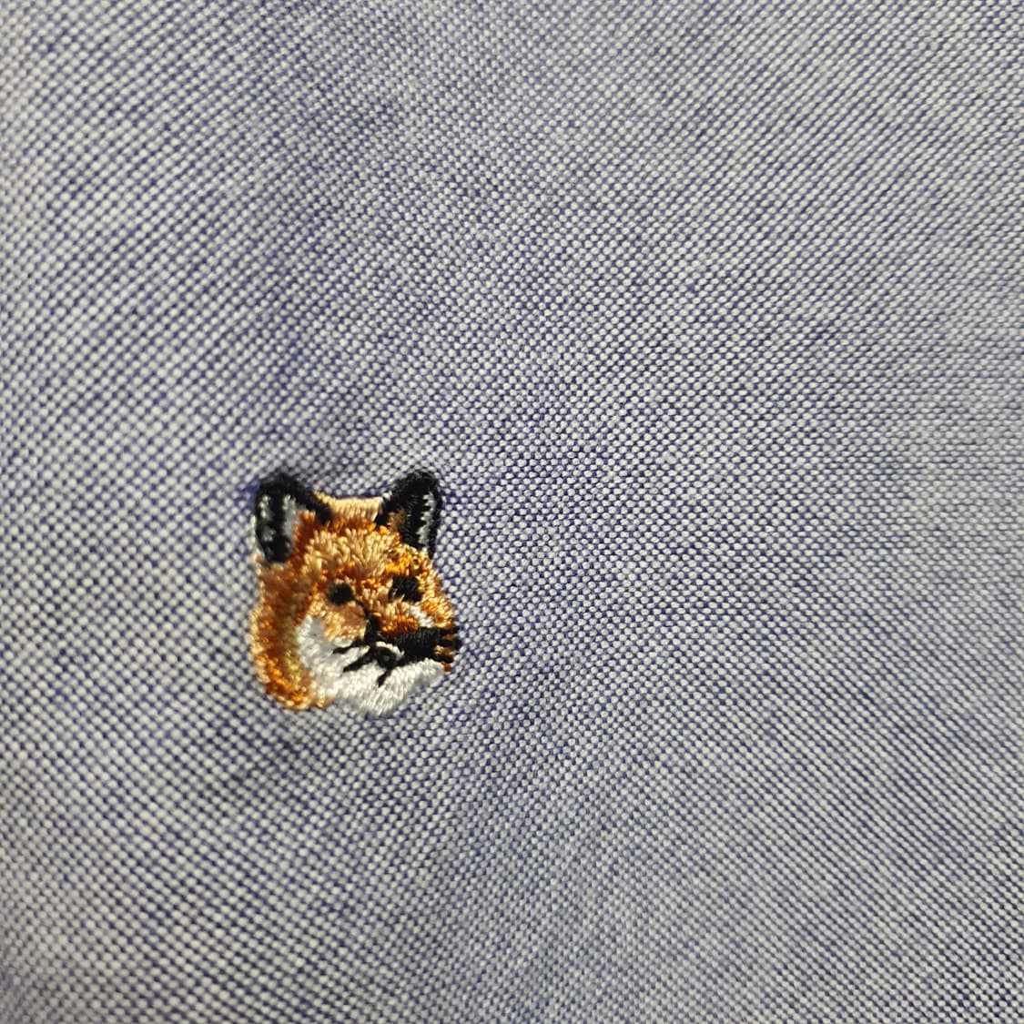 메종키츠네 폭스 자수 옥스포드 셔츠  상품이미지4