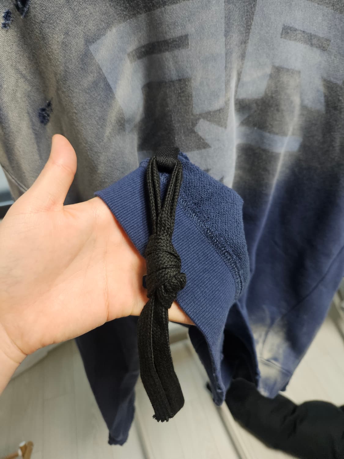 TILLDAWN 아트 후드 네이비 상품이미지2