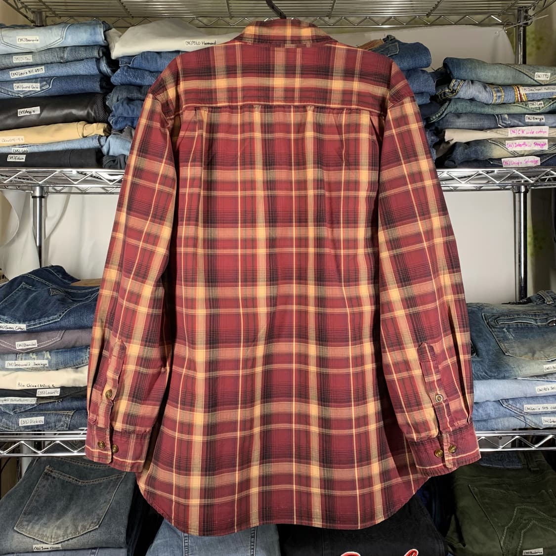 [L] 칼하트 릴렉스드핏 헤비코튼 타탄체크 워크셔츠 상품이미지3