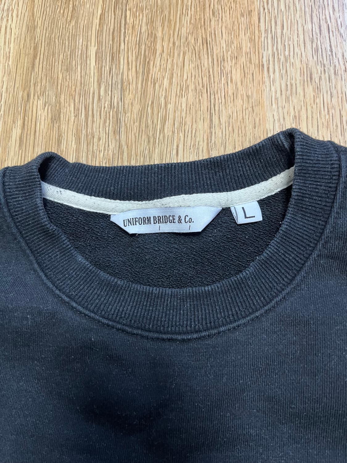 유니폼브릿지 와일드 캣 스웻셔츠 블랙 상품이미지4