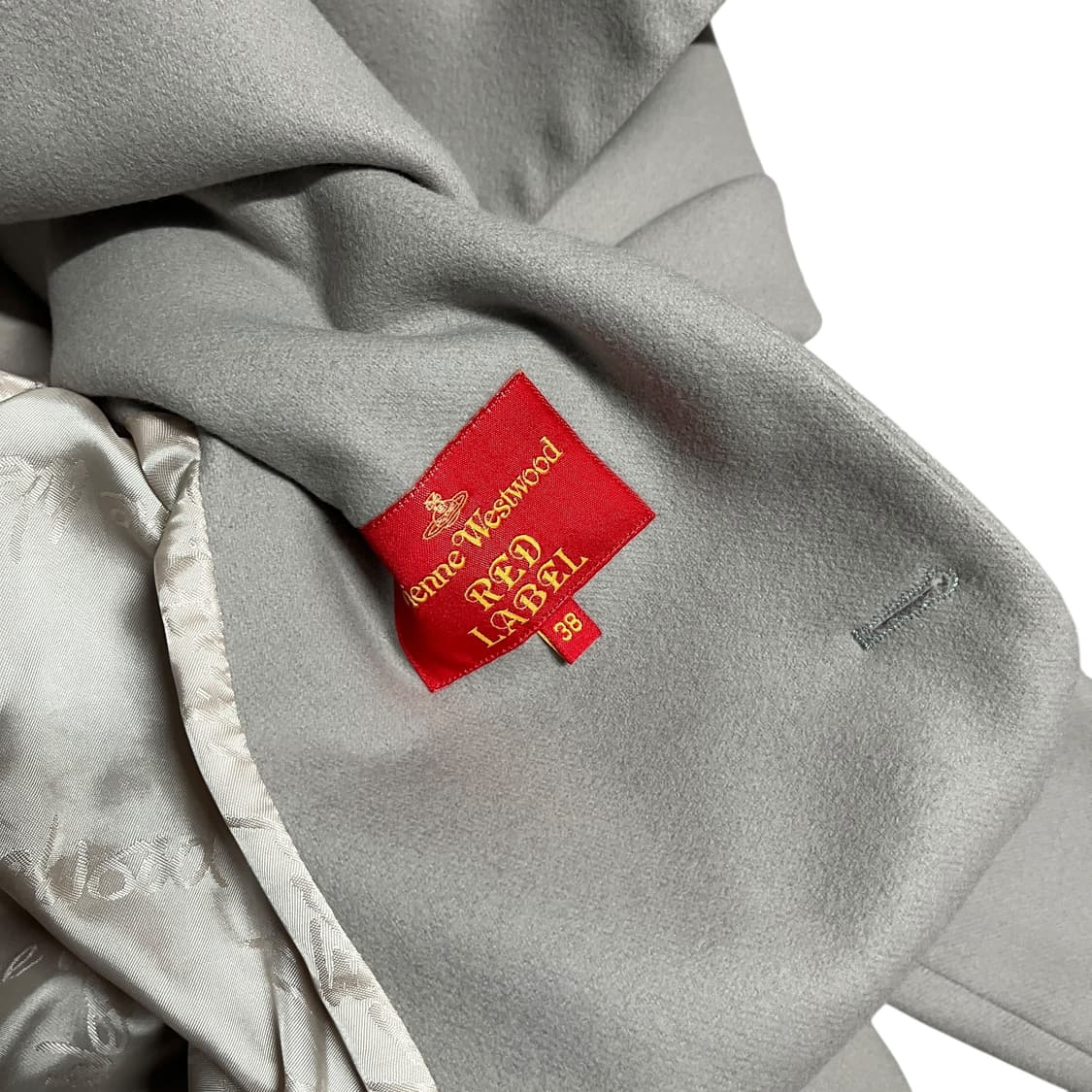 비비안 웨스트우드 레드라벨 orb 버튼 드레이프 캐시미어 코트 상품이미지5