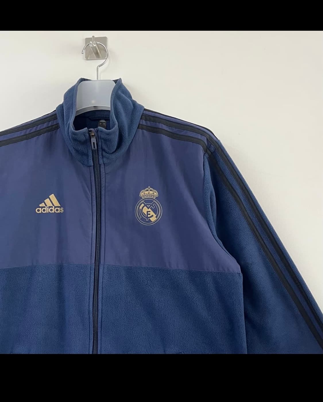 아디다스 레알 마드리드 네이비 플리스 후리스 자켓 상품이미지3