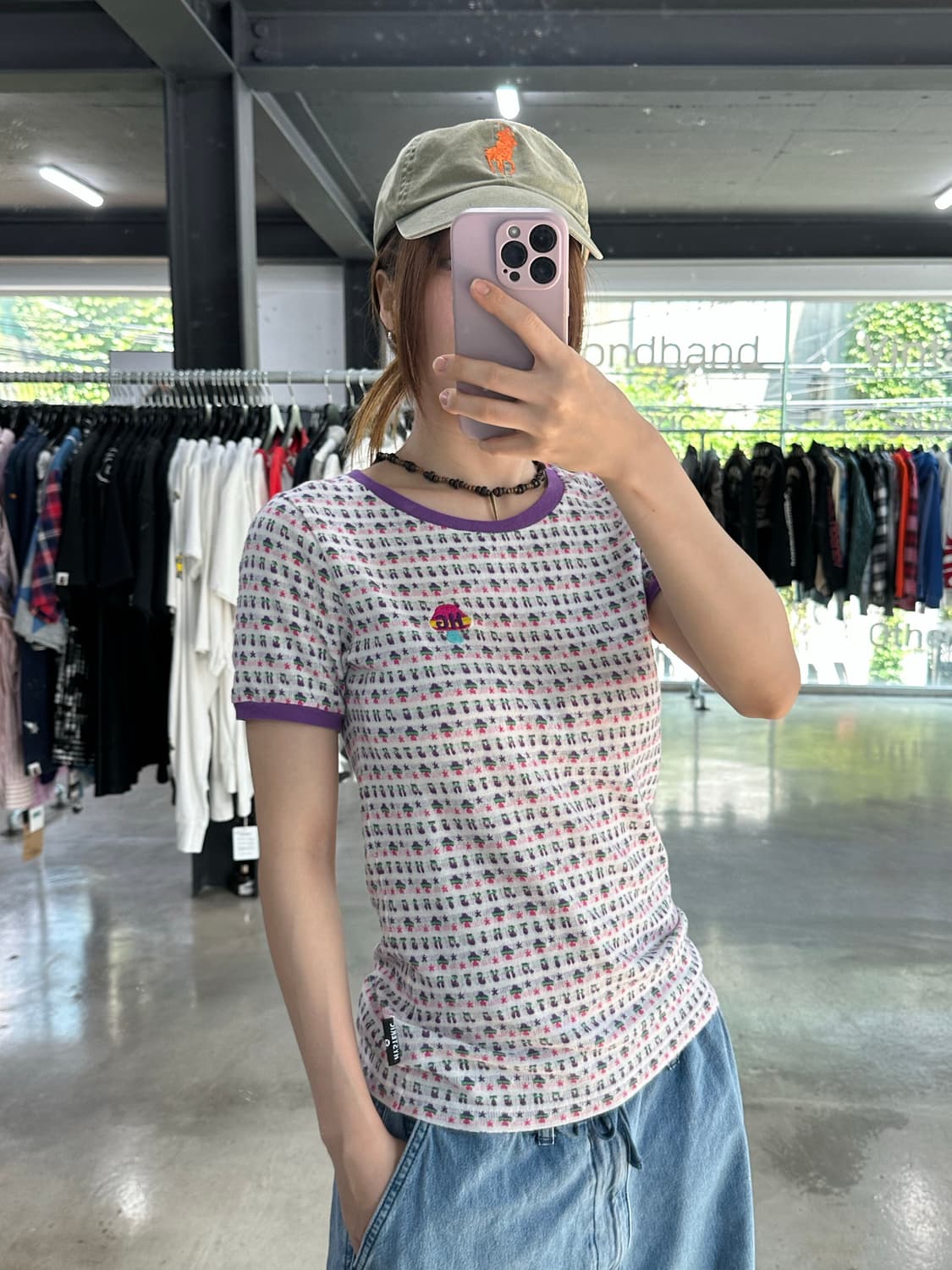 히스테릭글래머 Hys 머쉬룸 링거티 반팔티셔츠 상품이미지3