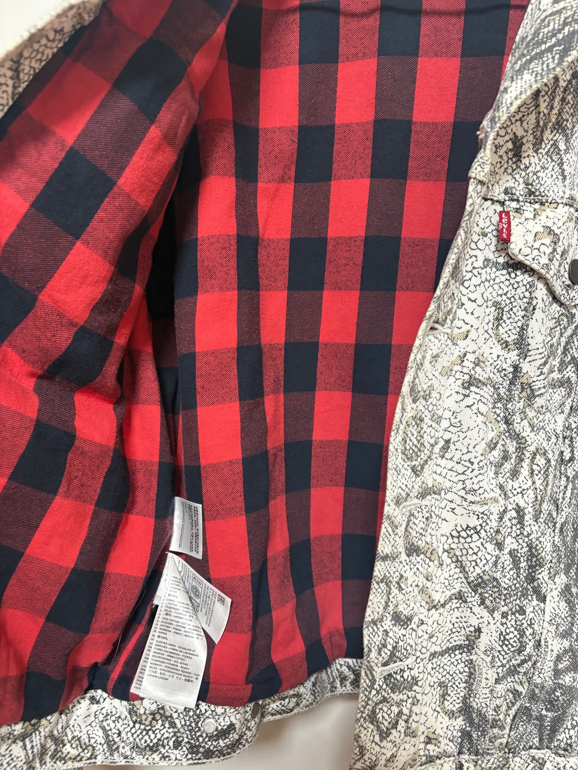 슈프림 리바이스 뱀피 트러커 자켓 L 상품이미지3