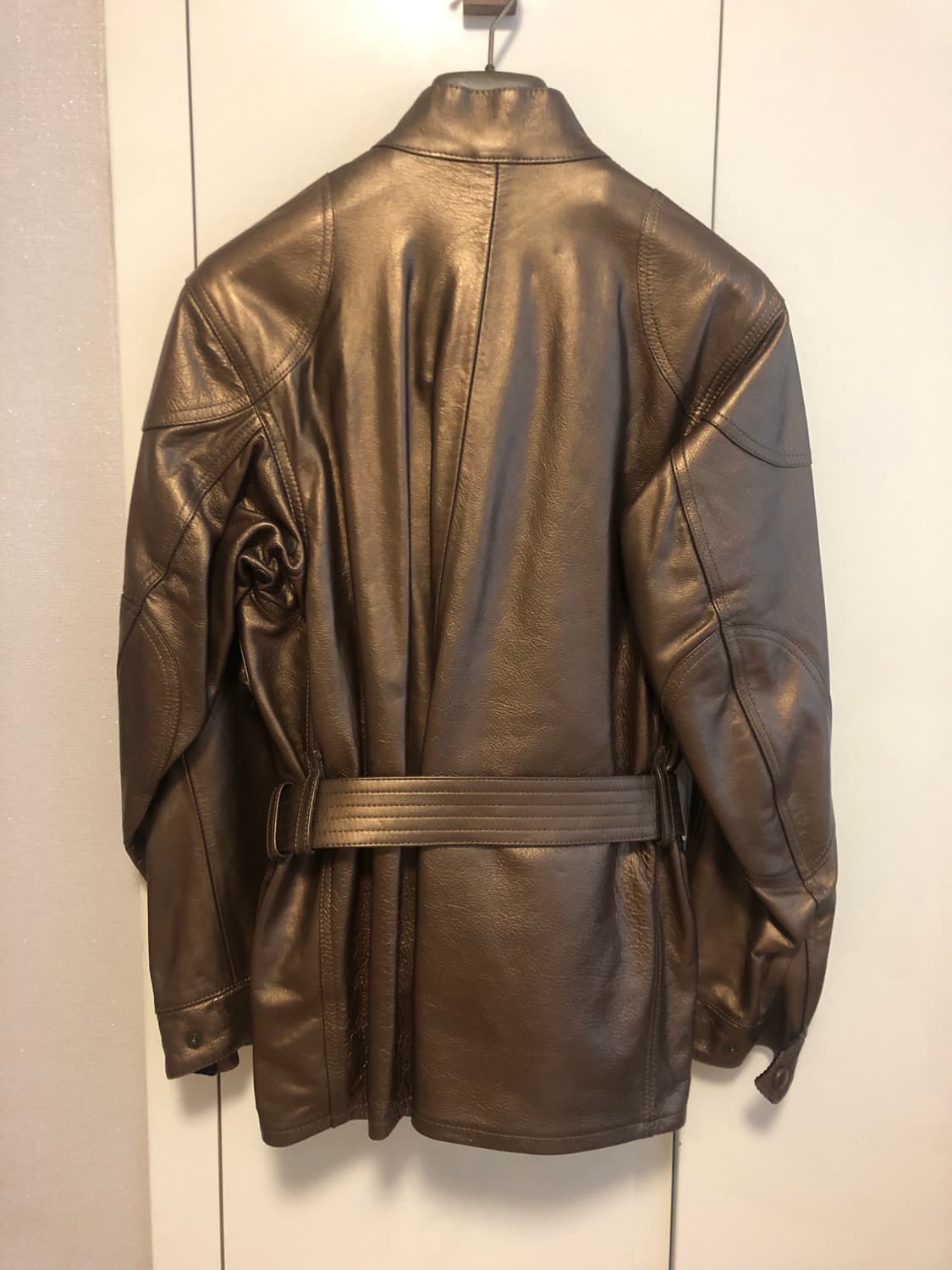 벨스타프 펜서 벨티드 가죽 자켓 상품이미지3