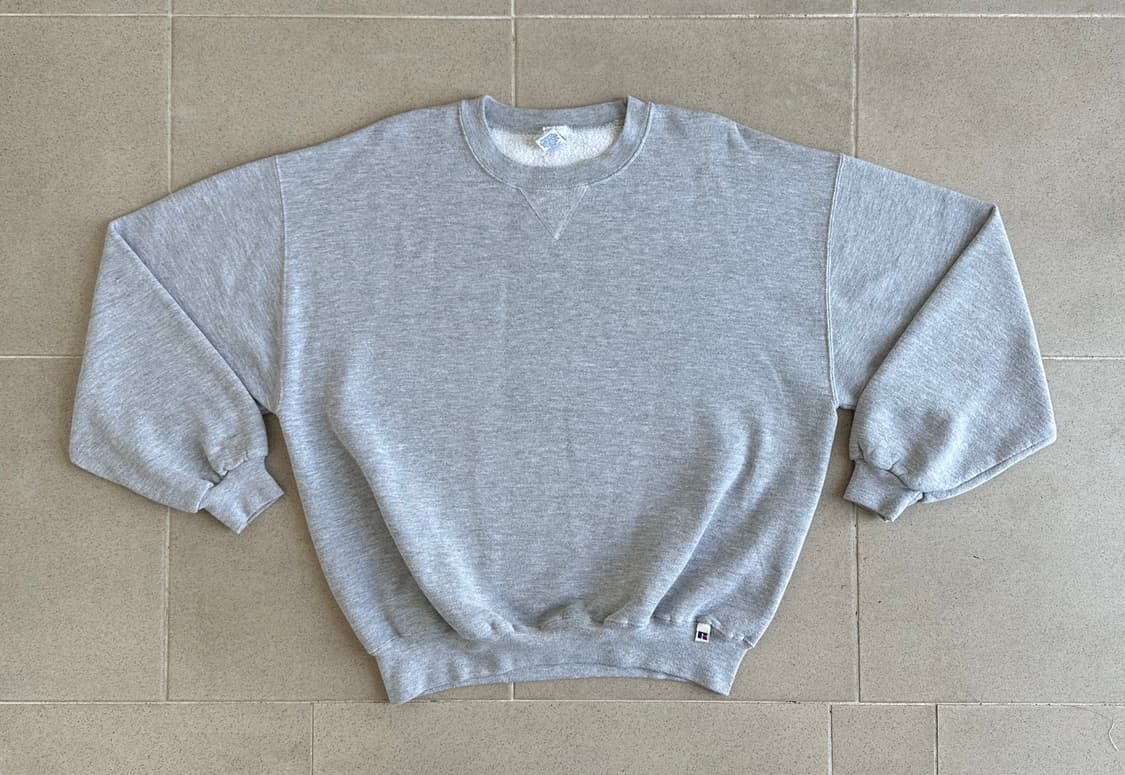 90s 빈티지 러셀 스웻셔츠 그레이 XL 상품이미지1