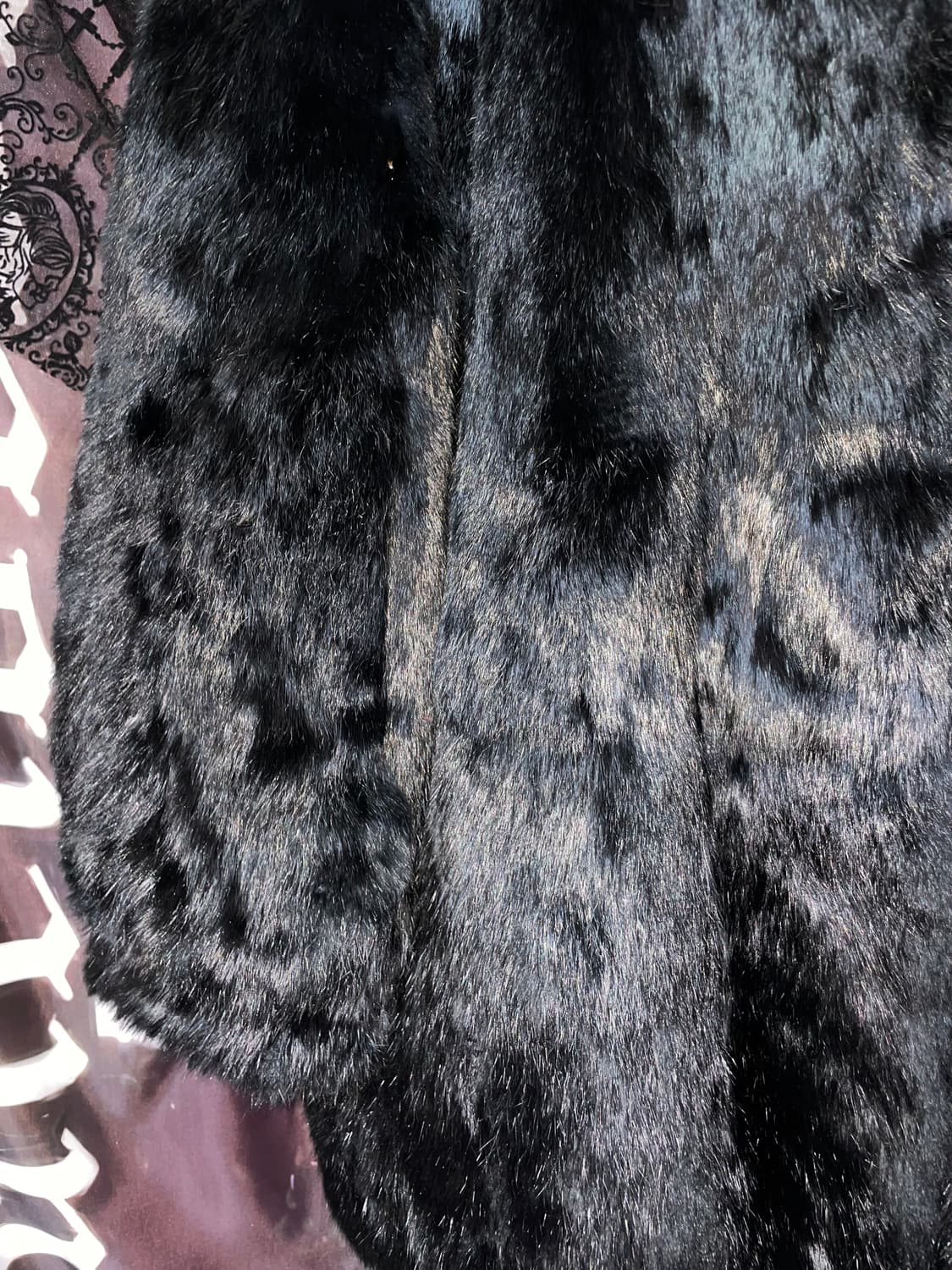 착샷o 핀터레스트 빈티지퍼자켓퍼코트 블랙다크웨어로맨틱오네갸루고스고딕emo 상품이미지8