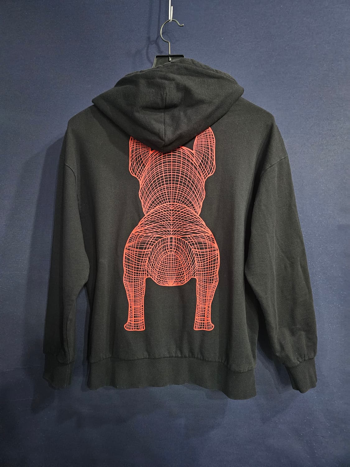 라이프워크 프린팅 블랙 남성 오버핏 95~100 포켓 후드티  상품이미지2