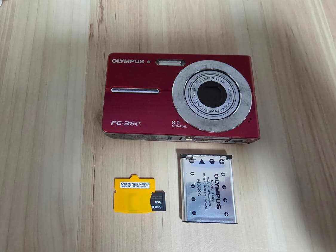올림푸스 FE-360 빈티지 디지털카메라(하자) 상품이미지8