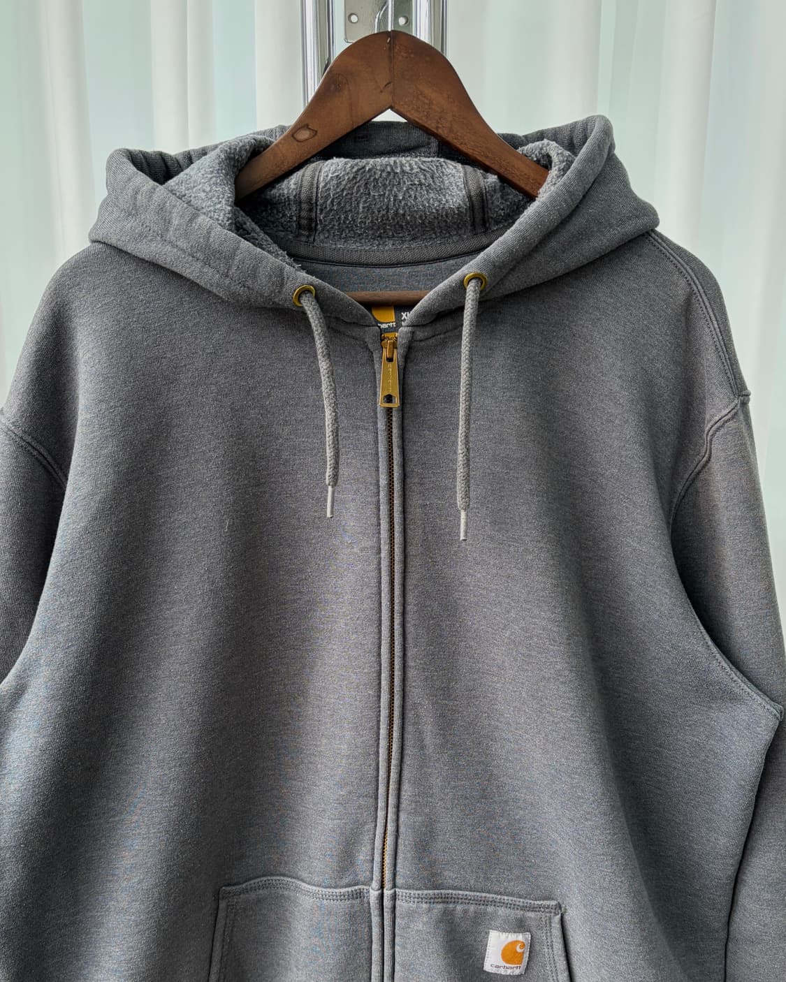 [XL]칼하트 미드웨이트 풀오버 차콜 후드집업 상품이미지4