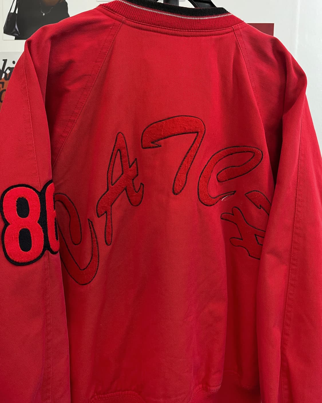 USA 올드 빈티지 캔버스 바시티 자켓 상품이미지8