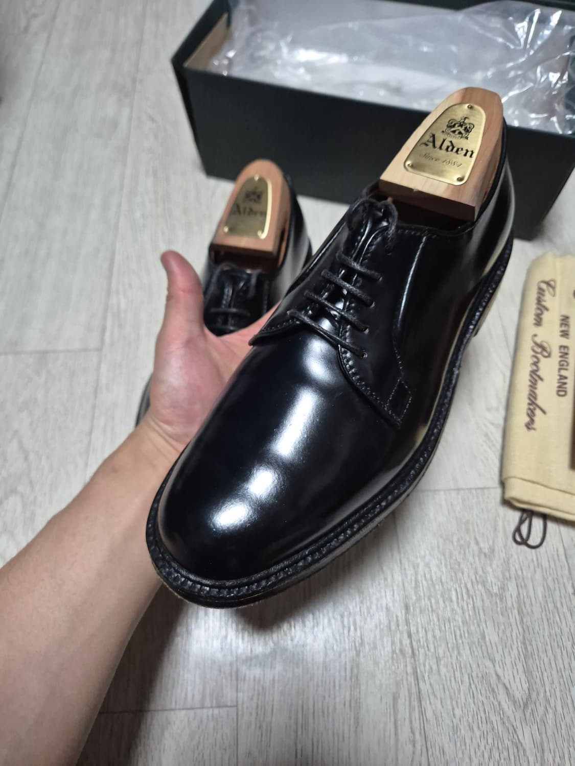 [US7.5D]알든 9901 코도반 더비슈즈/ 에드워드그린 존롭 가지아노 상품이미지1