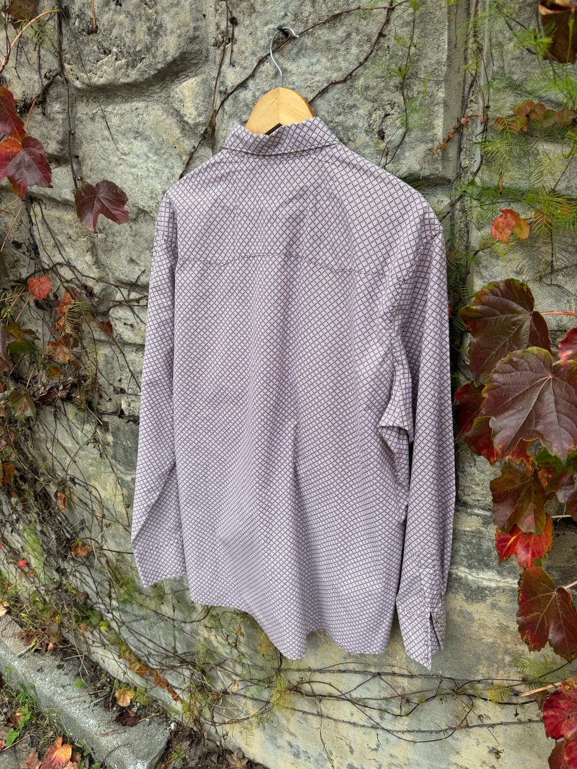 빈티지 랭글러 문양 패턴 웨스턴 셔츠 브라운 xl 상품이미지4