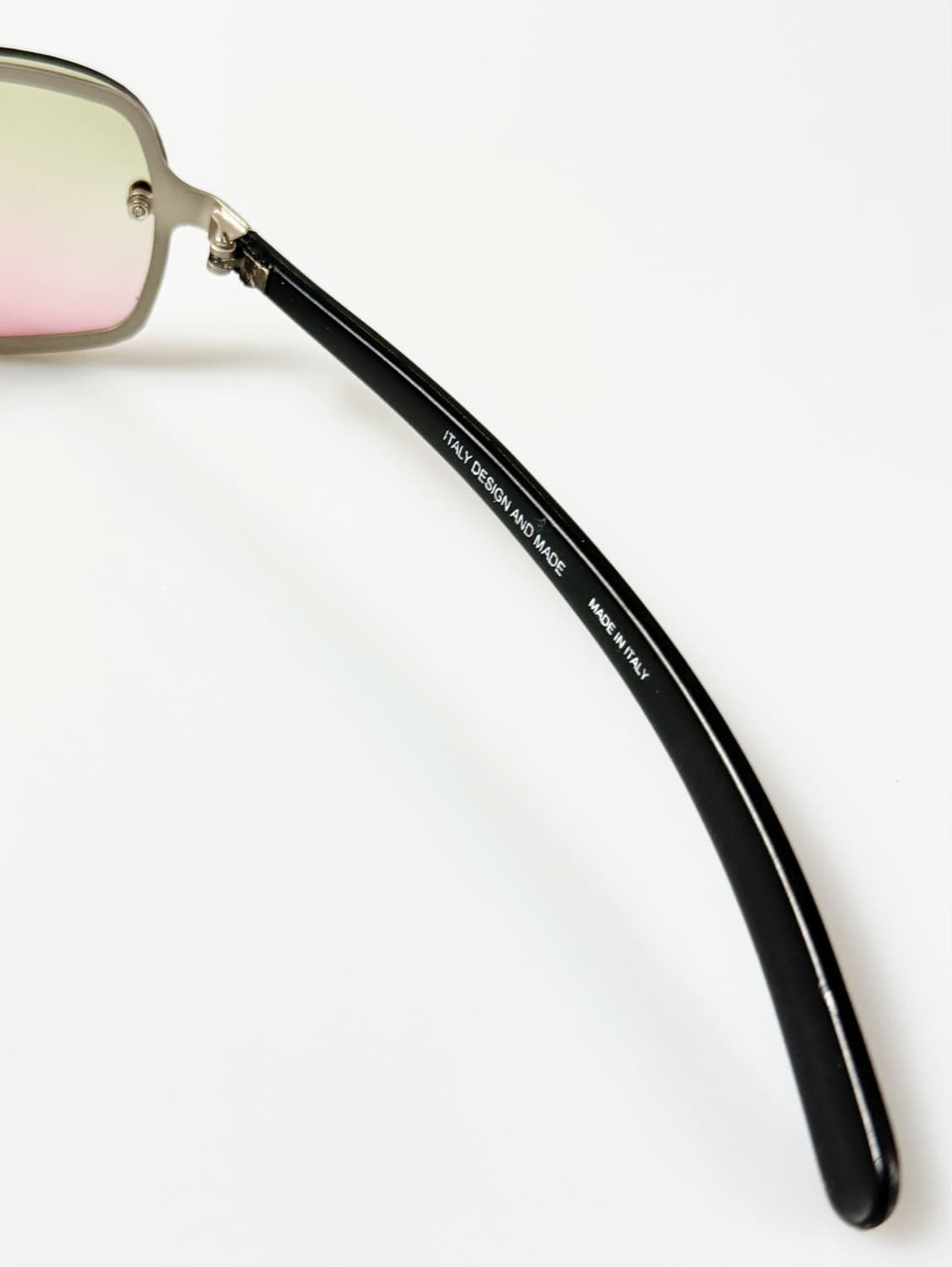 90s PANDA 무테 스퀘어 메탈 프레임 빈티지 틴트 선글라스 상품이미지6