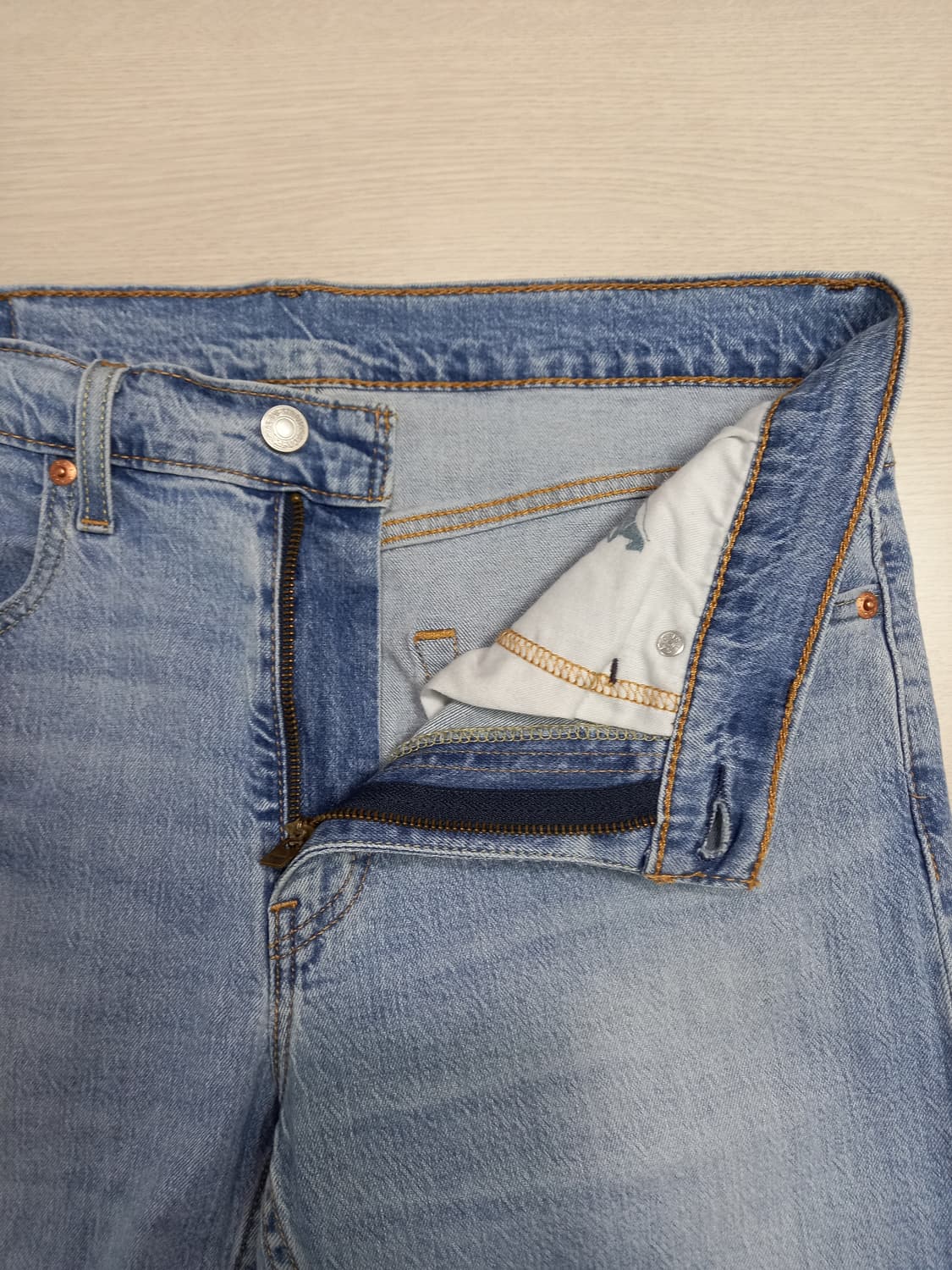 32 리바이스502 워싱 스판 슬림일자 연청 32-390 상품이미지7