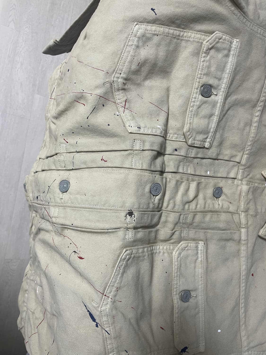 비즈빔21SS Spot 101XX JKT 데님 자켓 베이지 3 사이즈  상품이미지2