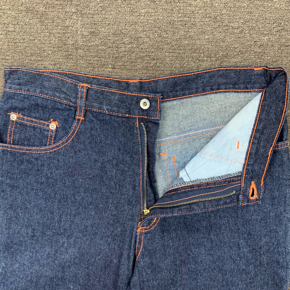 [32] Lima 오렌지스티치 스트레이트핏 데님팬츠 상품이미지4