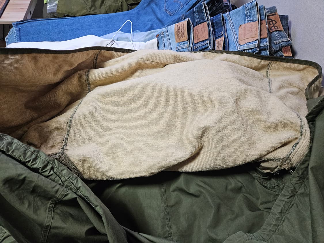 50s og  m51 미군 피쉬테일 파카 내 외피 s 상품이미지6