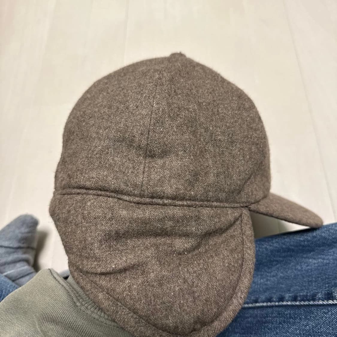 단톤 울 에타민 보아 6 패널 캡 브라운 상품이미지2