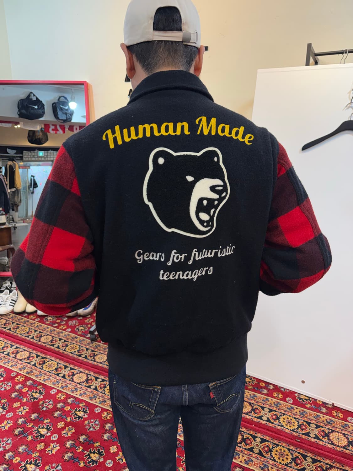 휴먼메이드 집업 럼버 자켓 레드 XL 상품이미지3