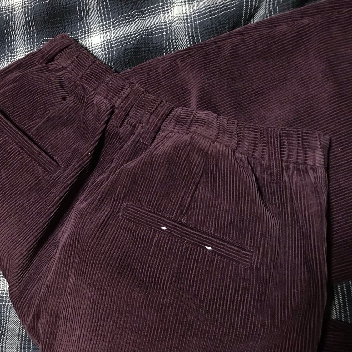 재팬 wego 슈퍼 와이드 퍼플 코듀로이 와이드 팬츠 상품이미지6