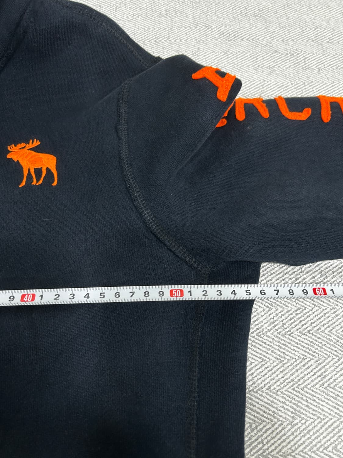 아베크롬비 네이비 후드집업 M 안감기모 상품이미지7