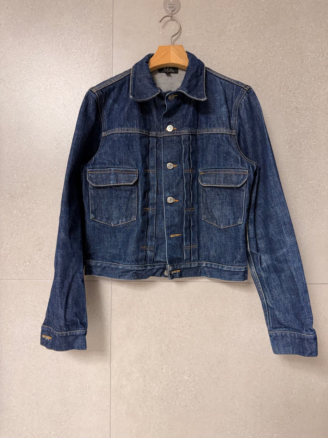 A.P.C 데님 자켓 블루 워싱진 여성 청자켓 상품이미지1