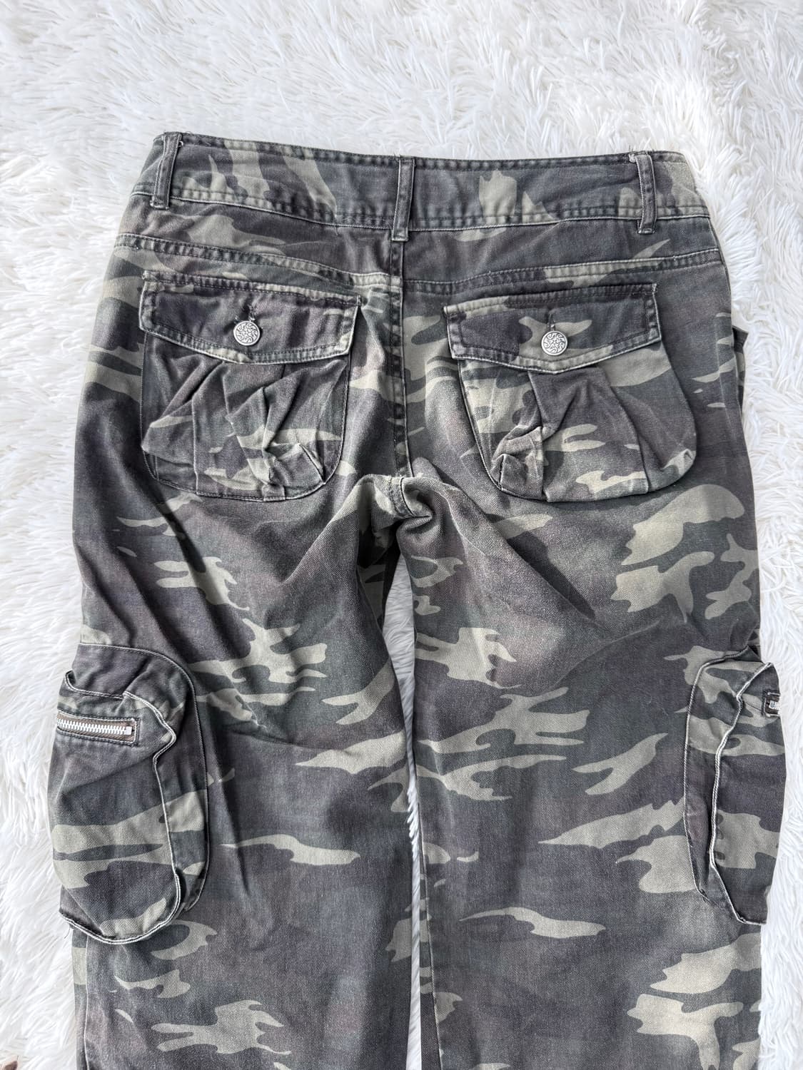 콜자 카모 카고 크롭 팬츠 상품이미지6