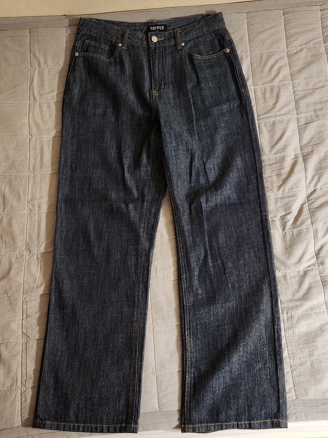 토피 섬머 와이드 데님 생지 M 상품이미지1