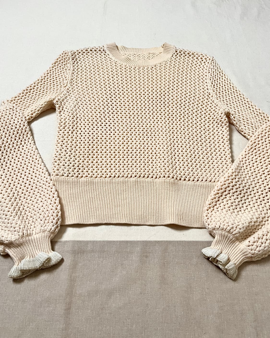 알렉산더 맥퀸 벌룬소매 그물 니트 alexander mcqueen  상품이미지6