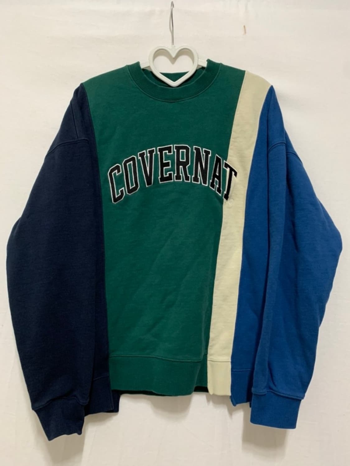 커버낫 컬러블럭 맨투맨 상품이미지1