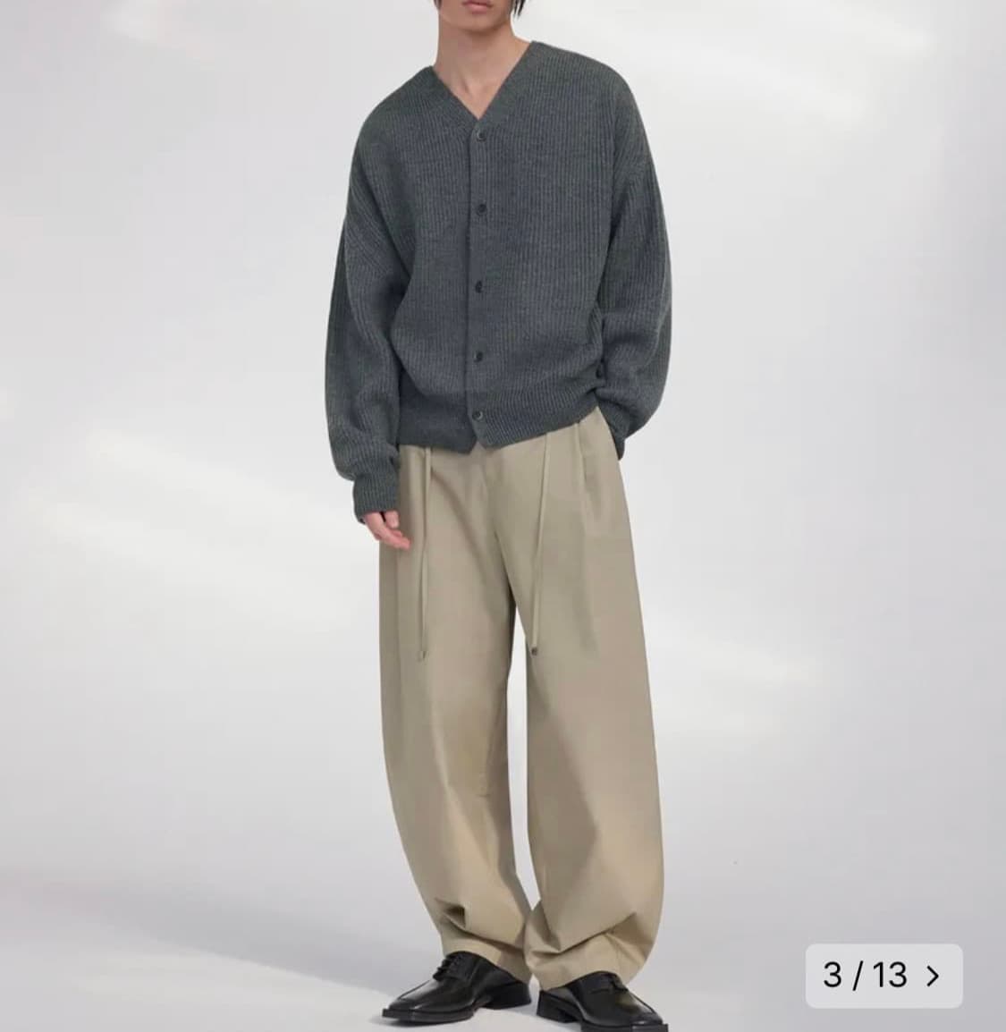 (오늘만급처)엘무드 가디건 그레이48 새상품 상품이미지1