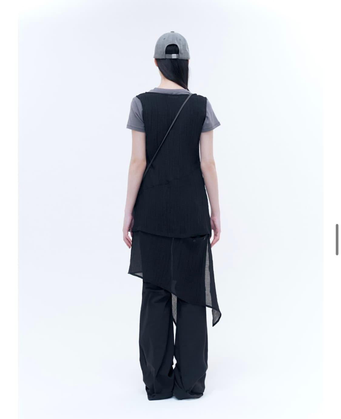 미세키서울 쉬어 슬리브리스 버튼 원피스 상품이미지2