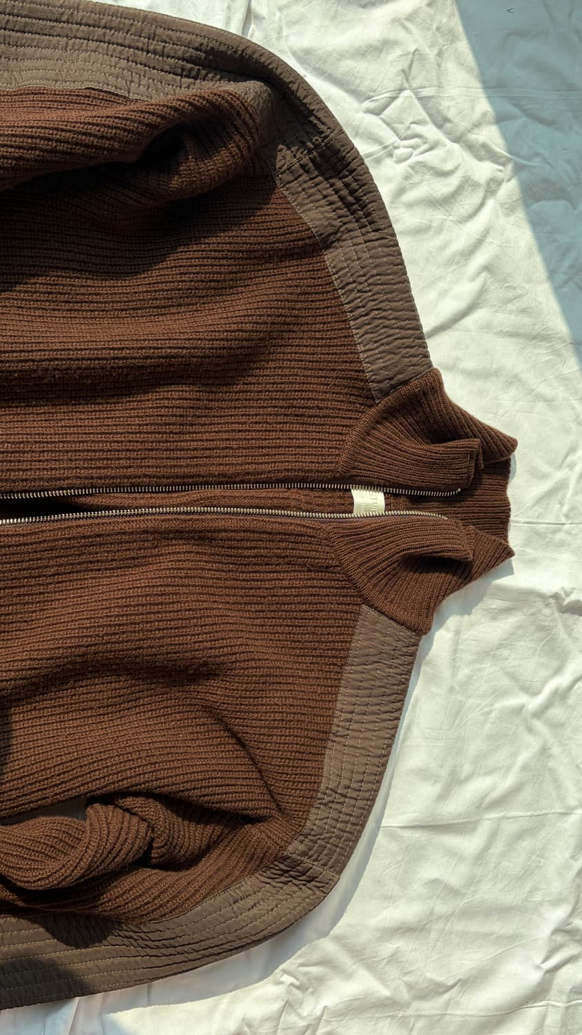 HGBB STUDIO 유콘 니트 집업 브라운 L 상품이미지3