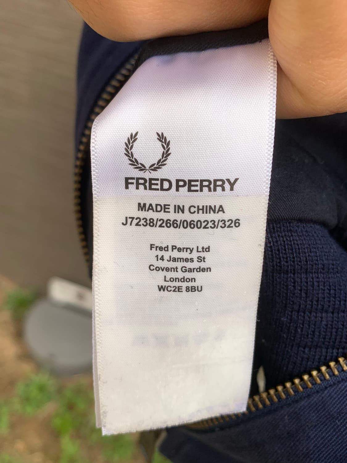 프레드 페리 블루종 자켓 상품이미지7