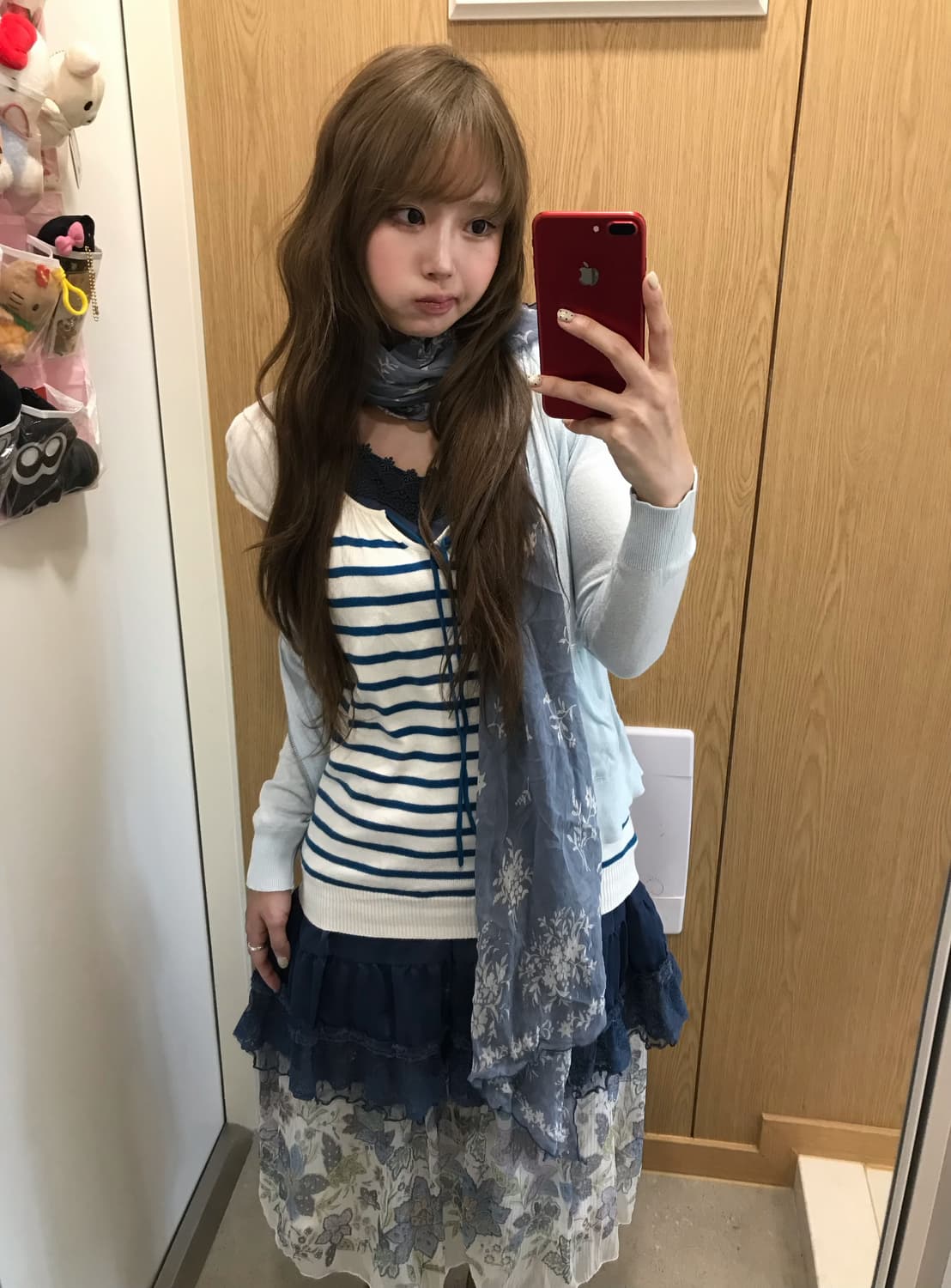 엑시즈팜 레이스 블루 페어리 플라워 하구미 모리걸 코디세트 상품이미지1