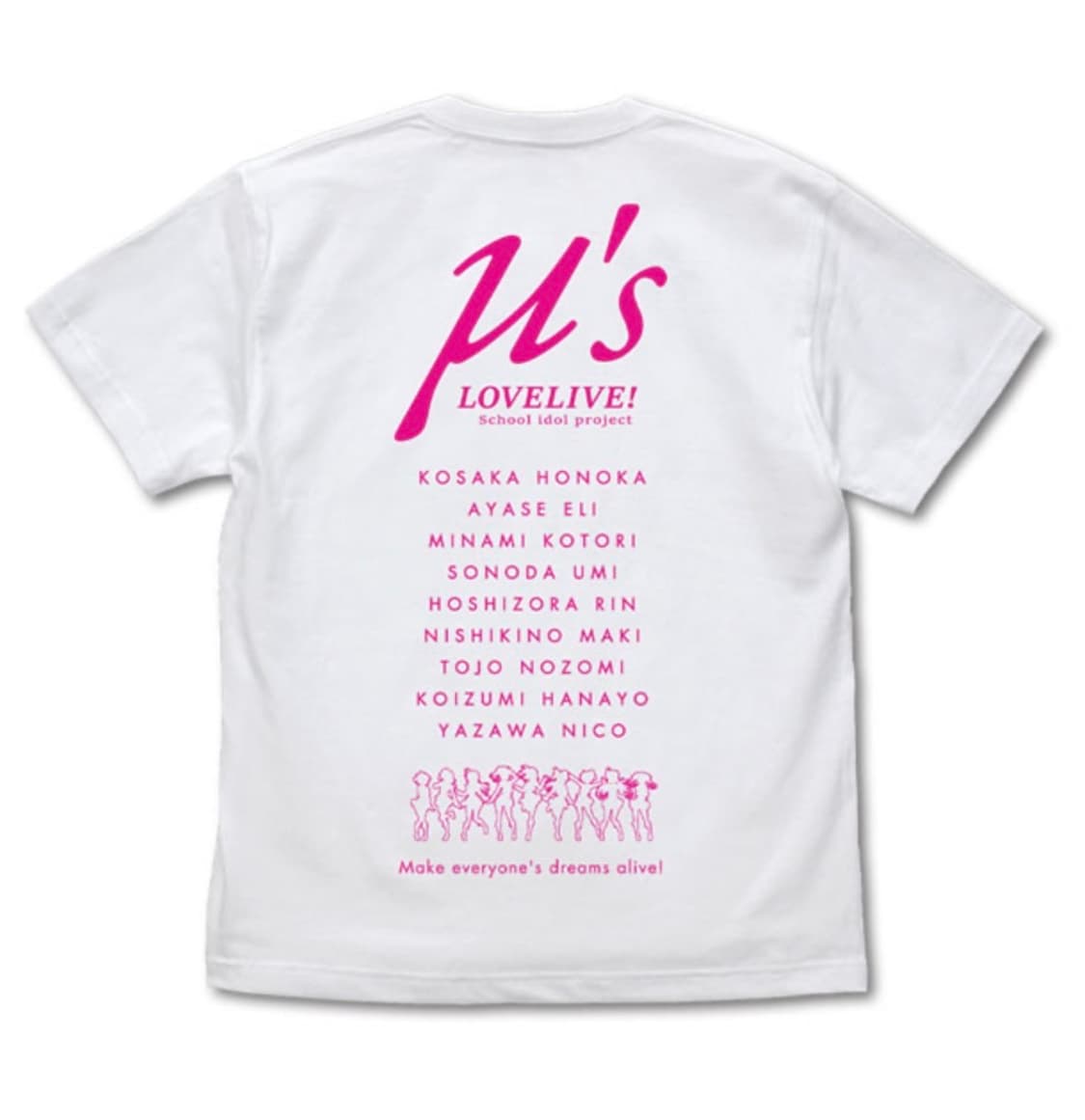 코스파 러브라이브 뮤즈 티셔츠 상품이미지2