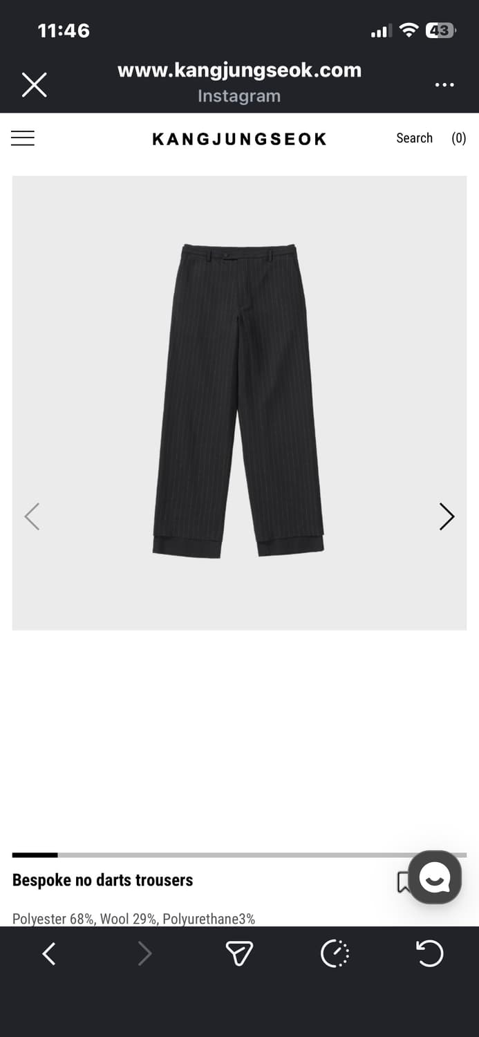 강정석 스트라이프 트라우저 상품이미지1