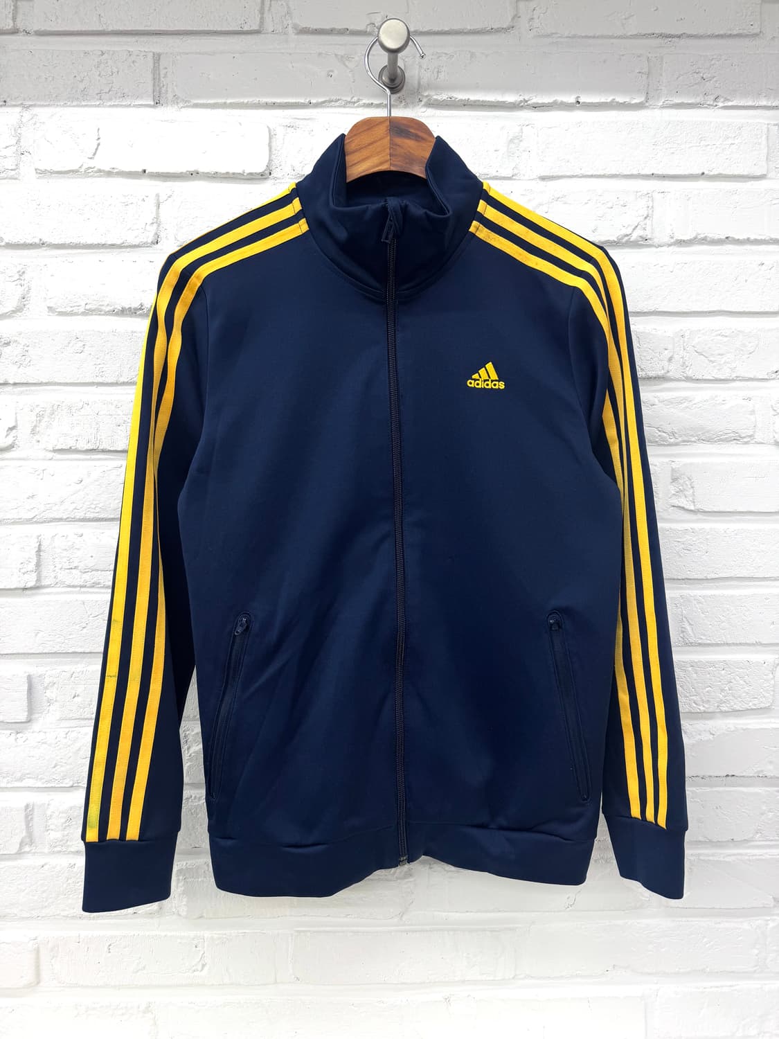 아디다스 클리마라이트 네이비 옐로우 트랙탑 져지 상품이미지4