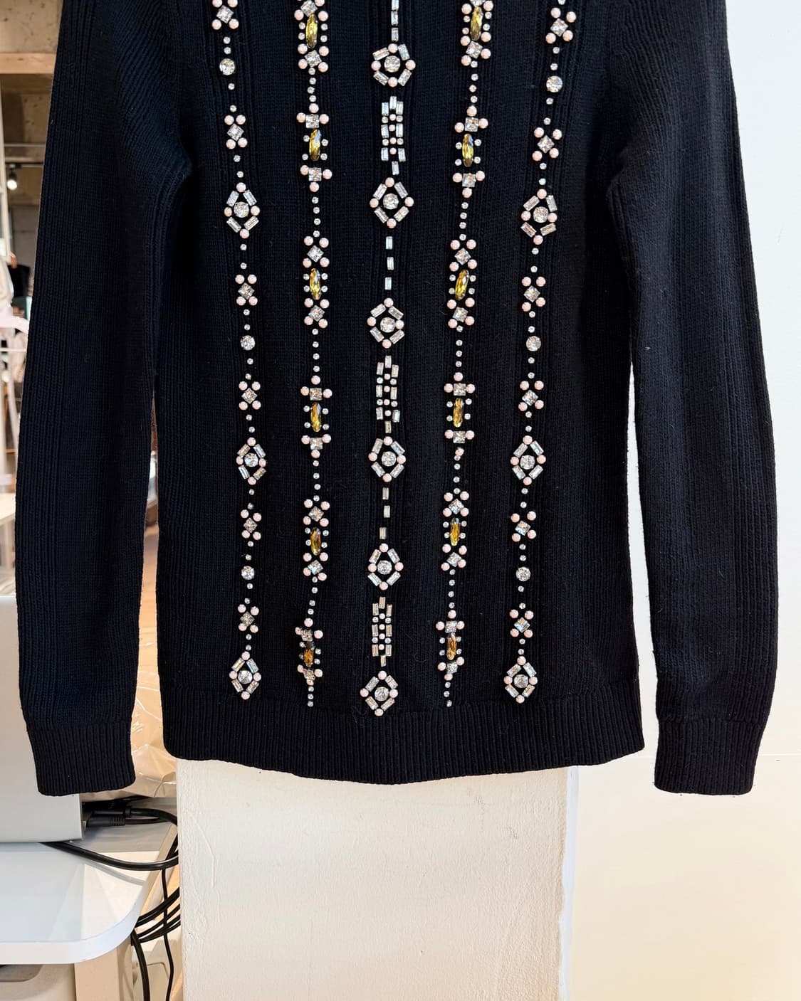 토리버치 블랙 에타 라인스톤 니트  상품이미지6