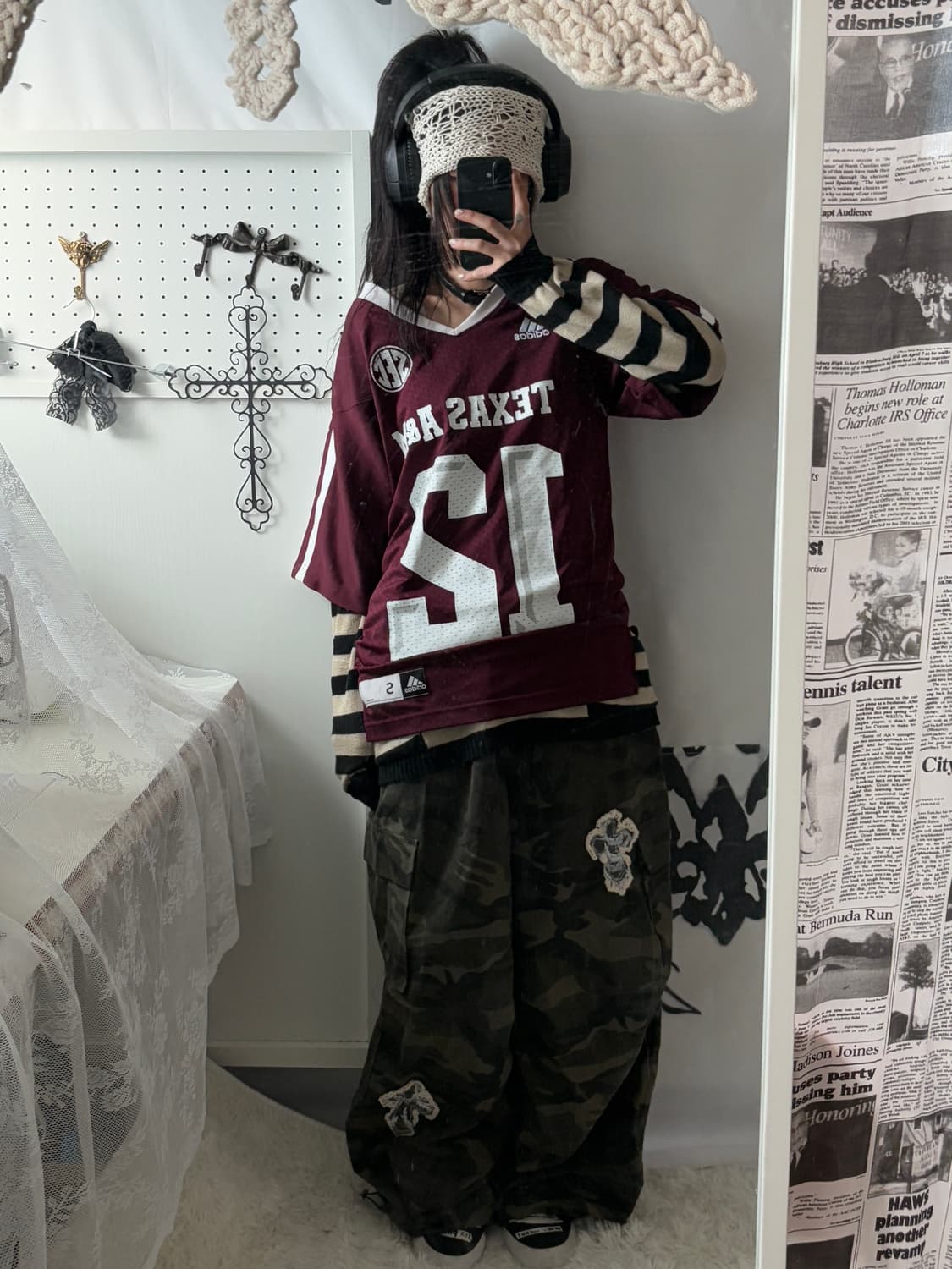  Adidas Burgundy Football T-Shirt 상품이미지3