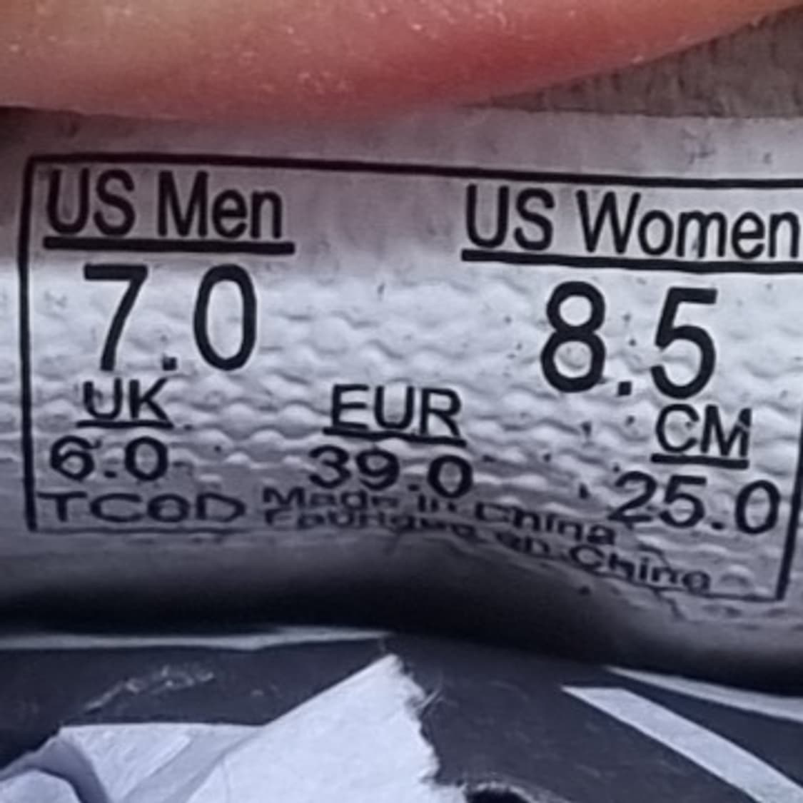 반스 어센틱 회색/핑크 운동화 250 상품이미지6